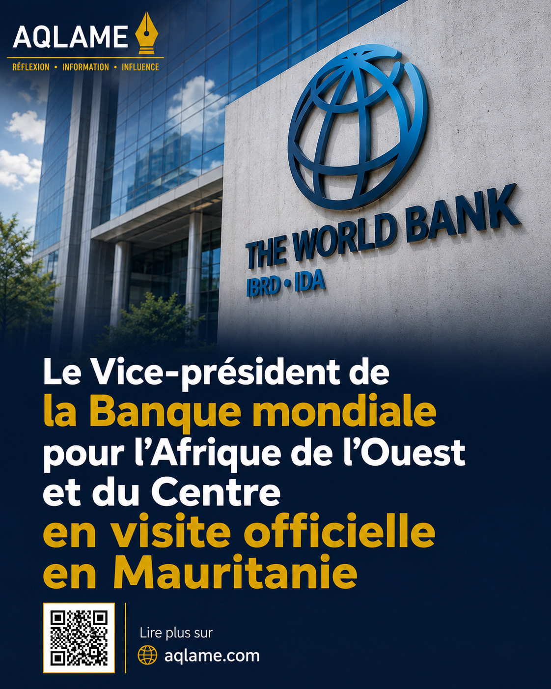 Le Vice-président de la Banque mondiale pour l’Afrique de l’Ouest et du Centre en visite officielle en Mauritanie