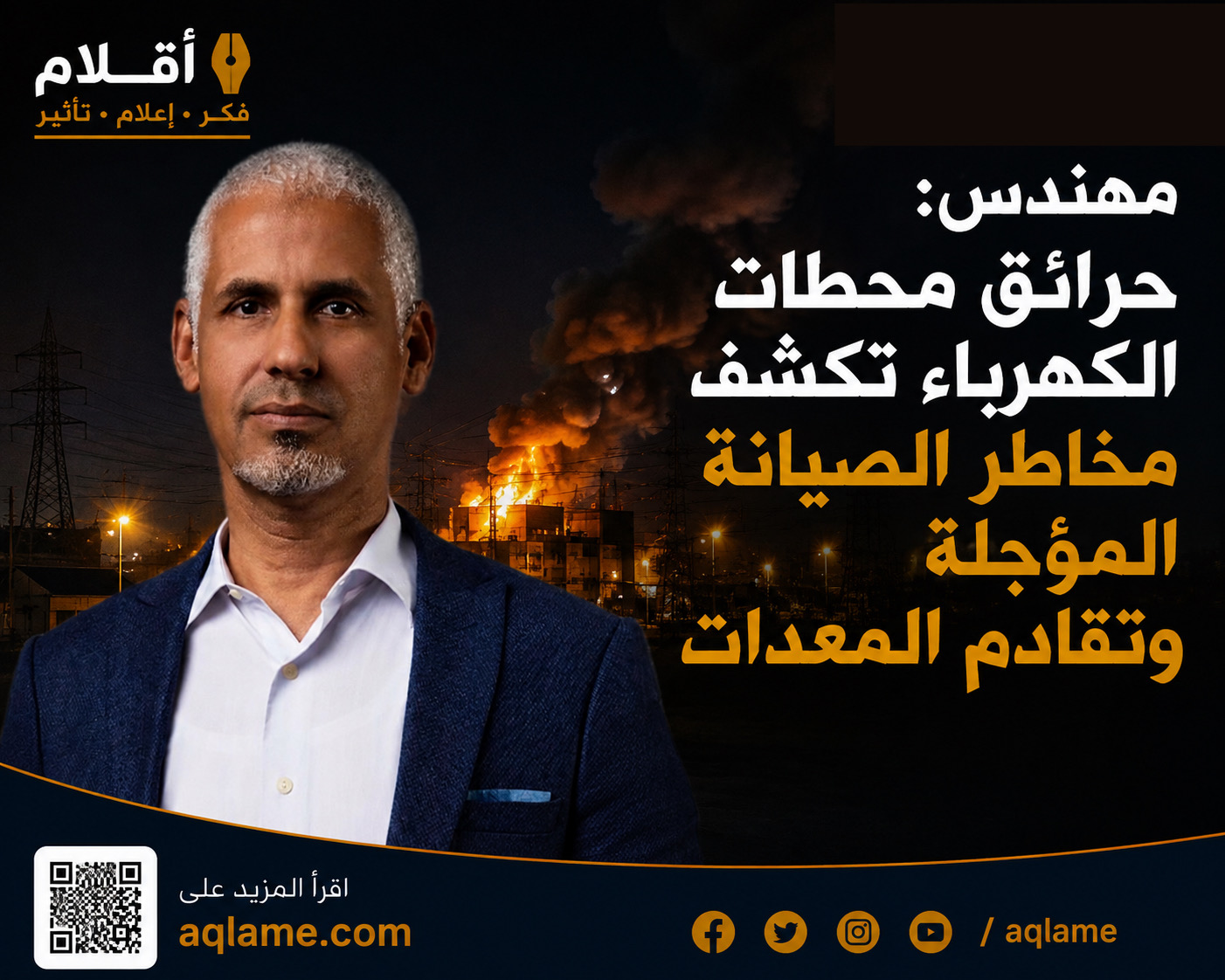 مهندس: حرائق محطات الكهرباء تكشف مخاطر الصيانة المؤجلة وتقادم المعدات